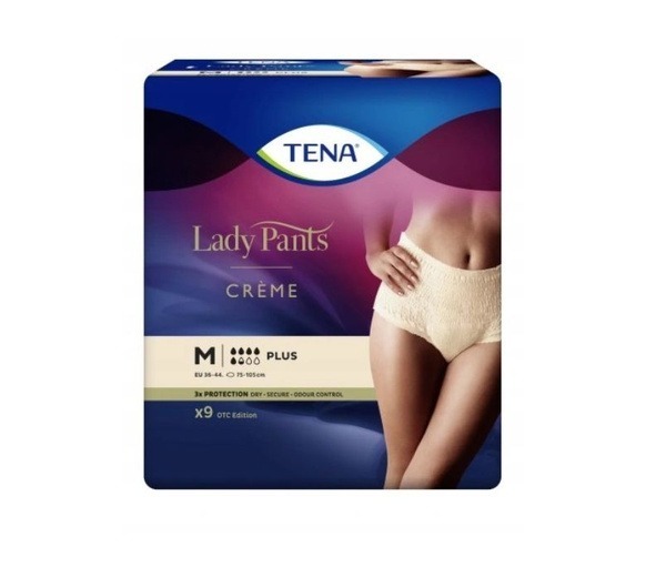Tena Lady Pants Plus Creme M Adult Diapers (9 Count)