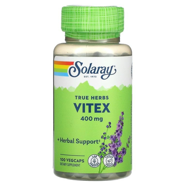 Vitex 400mg (100 Capsules): Solaray Vitex Women's Health Supplement