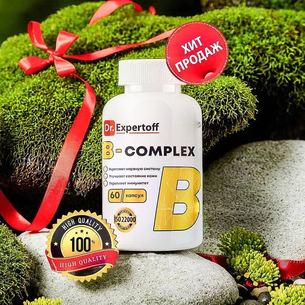 Dr. Expertoff B Complex Vitamins with C & E: 60 Capsules for Women's Health
