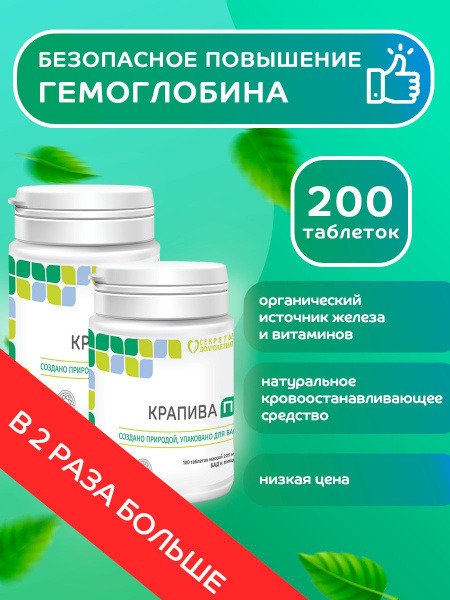 Nettle P: 200 Tablets for Cholesterol Support