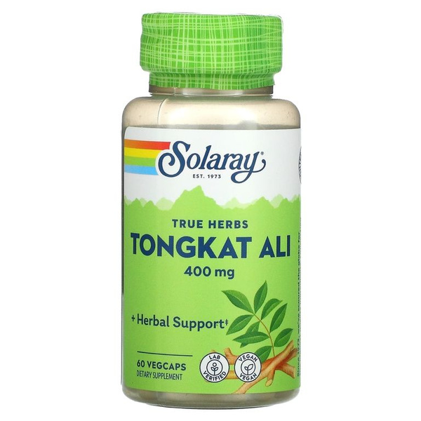 Tongkat Ali 400mg (60 Capsules) - Solaray: Boost Energy & Endurance