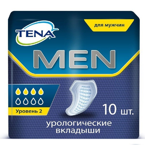 TENA Men Active Fit Level 2 Underwear, 10 Count