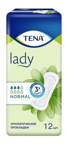 Tena Lady Normal Incontinence Pads, 12 Count
