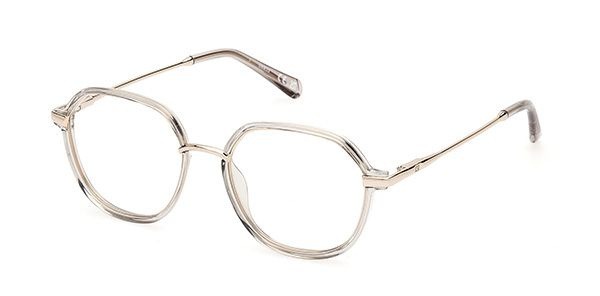 Guess GU 50098 093 Grey Round Plastic Men's Eyeglass Frames