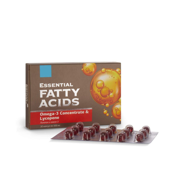 Lycopene & Omega-3 Supplements: 30 Capsules