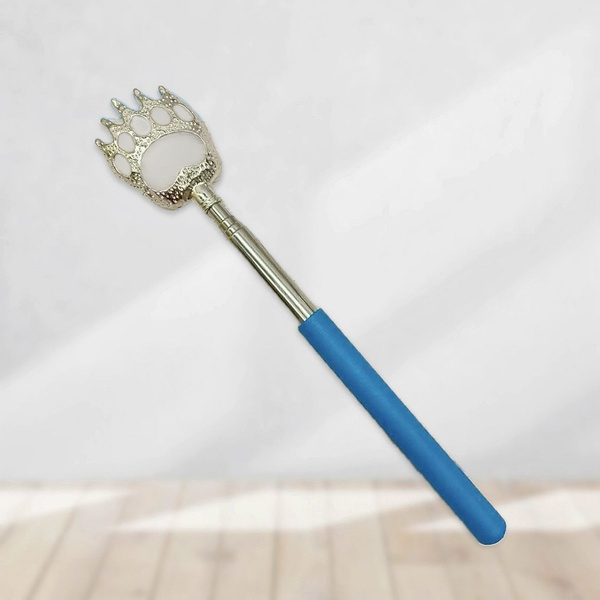 Back Scratcher, Telescopic Metal (23-60cm), Blue - Body, Neck, Shoulder & Foot Massager