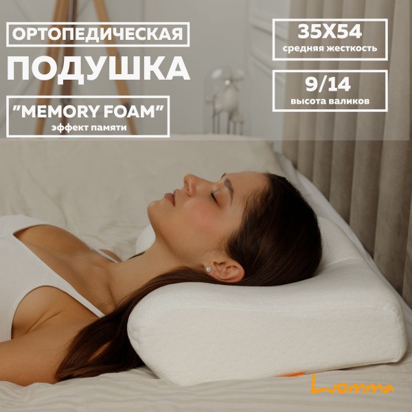Luomma F-503 Orthopedic Pillow: Dual Rollers & Shoulder Support