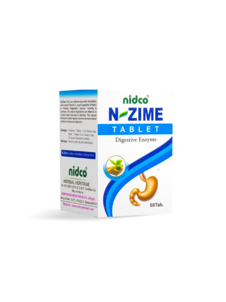 Nidco N-Zime Ayurvedic Tablets (60 x 500mg)