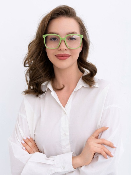 HAVVS K9134 Unisex Eyeglass Frames with Blue Light Blocking Lenses