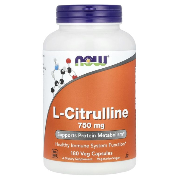 L-Citrulline 750mg (180 Capsules): Supports Protein Metabolism & Immune Function