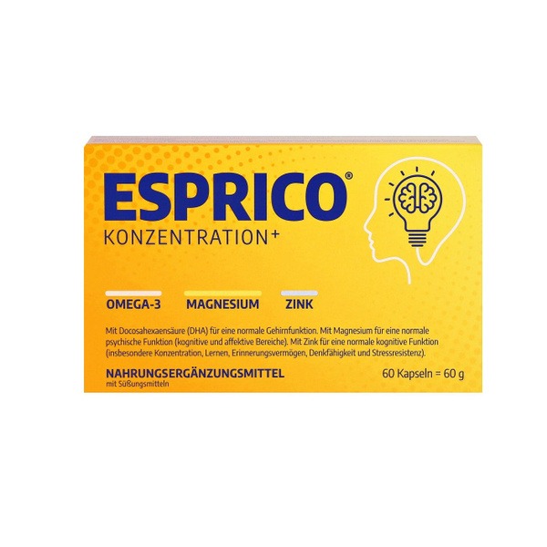 Esprico Omega-3, Magnesium & Zinc Supplement - 60 Capsules