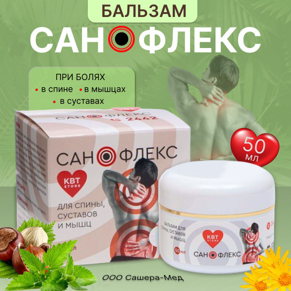 Sanoflex Pain Relief Cream for Back, Joint & Muscle Pain (50ml)