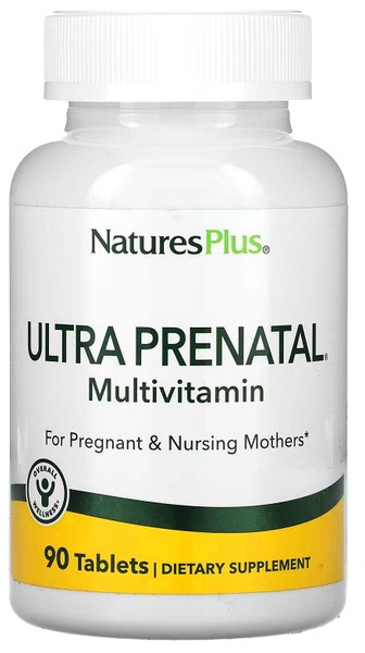 NaturesPlus Ultra Prenatal Vitamins: 90 Tablets