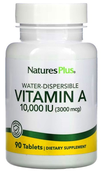 NaturesPlus Vitamin A 10,000 IU (3000 mcg) - 90 Tablets