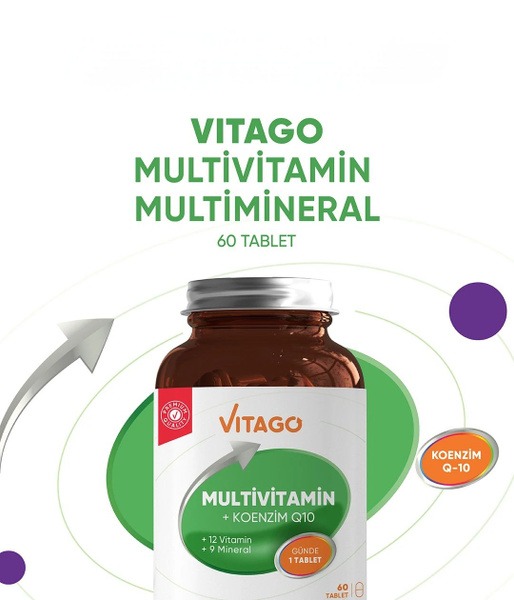 VITAGO Multivitamin Complex with Q10 for Women, 60 Tablets