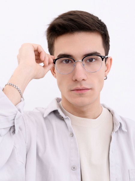 HAVVS M2691 Unisex Eyeglass Frame with Blue Light Protection Lenses