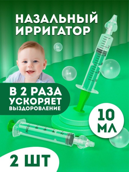 Nasal Wash Syringe: Irrigation & Sinus Rinse Device