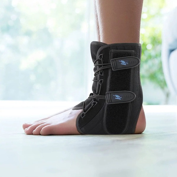 Ankle Brace with Stabilizing Ribs: Ankle & Shin Support