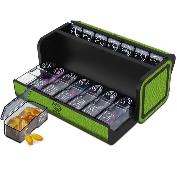 Weekly Pill Organizer: Large Capacity, Cute & Portable, for Seniors