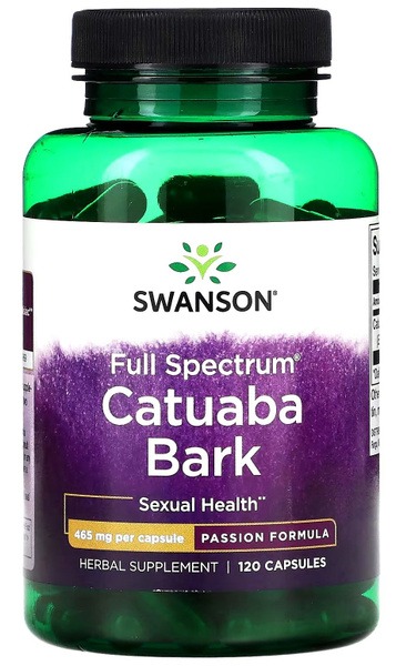 Catuaba Bark Extract: 465mg Full Spectrum, 120 Capsules - Boost Libido & Sexual Energy