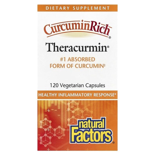 Curcumin Supplement: Natural Factors CurcuminRich Theracurmin (120 Capsules)
