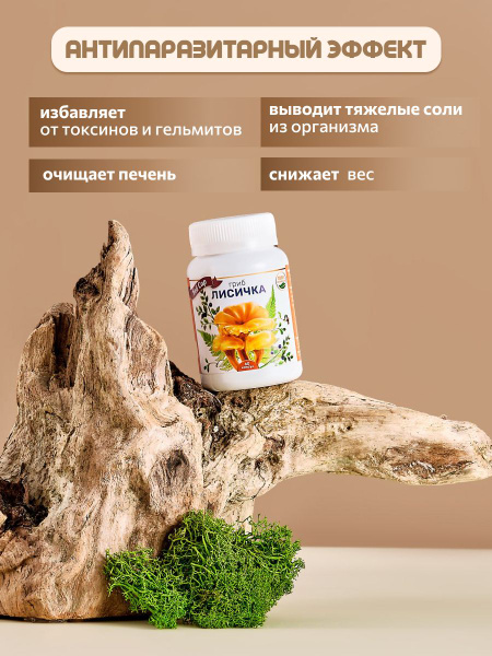Chanterelle Parasite Cleanse Capsules (60 Count) - Adult & Child Worm Treatment