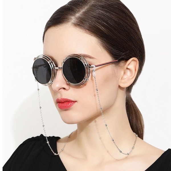 Silver Eyeglass Chain & Sunglasses Holder for Women