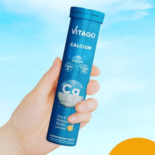 Vitago Calcium, D3 & K2: Superior Bone Support