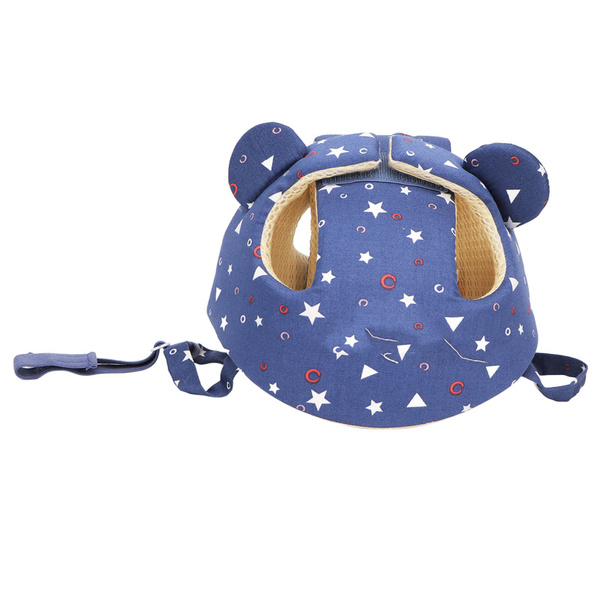 Baby Helmet Starry Night: Adjustable Soft Cotton Toddler Helmet (43-53cm)