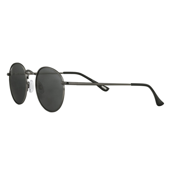 ZIPPO Unisex Black Copper Frame Sunglasses with Gray Lenses