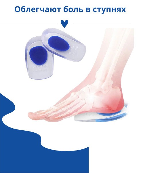 Gel Heel Inserts for Shoe Comfort and Pain Relief