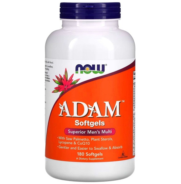 NOW Adam Superior Men's Multivitamin: 180 Softgels – Fuel Your Best Life