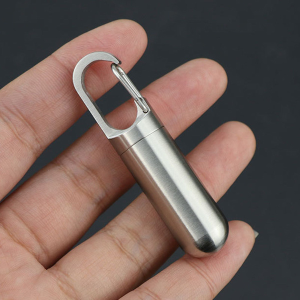 Portable Stainless Steel Pill Case: Waterproof & Mini