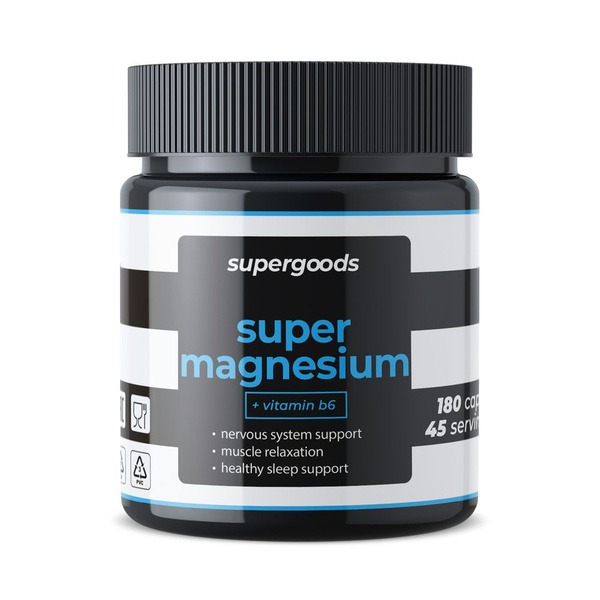Magnesium Citrate with Vitamin B6 - 180 Capsules
