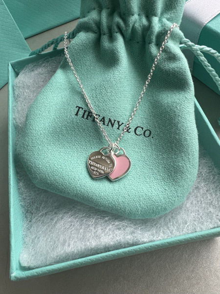 Tiffany and Co. Pendant Necklace with Two Hearts