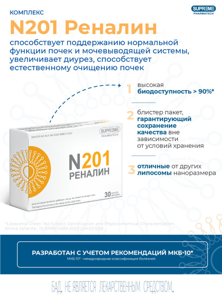 Renalin N201 Liposomal Complex: Supreme PharmaTech