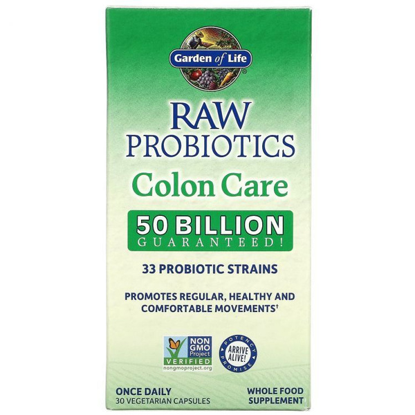 Garden of Life RAW Probiotics: 30 Capsules for Gut Health