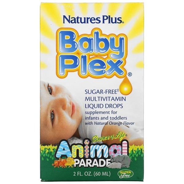 Nature's Plus Animal Parade Baby Orange Multivitamin Drops (Sugar-Free, 60ml)