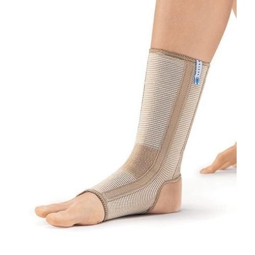 Orlett BAN-101(M) Beige Ankle Support with Stabilizing Ribs - Large