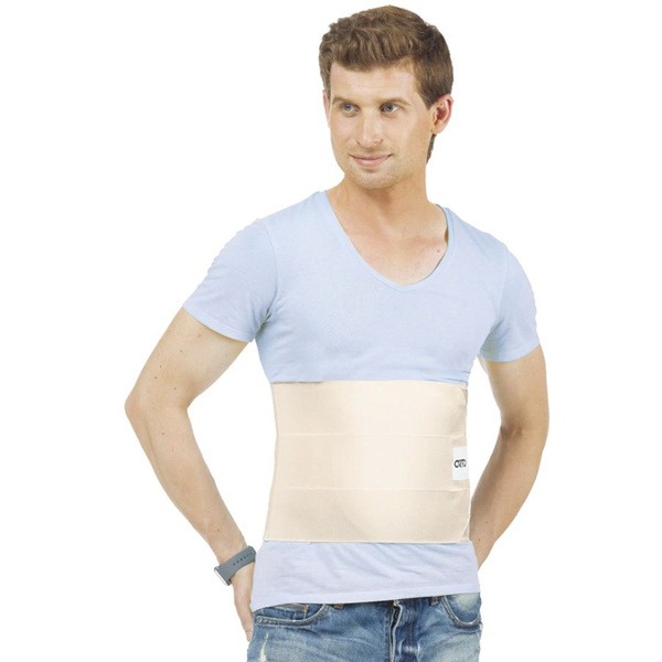 Post-Surgery Abdominal Binder BP-111 Orto: 3-Panel Beige Medium