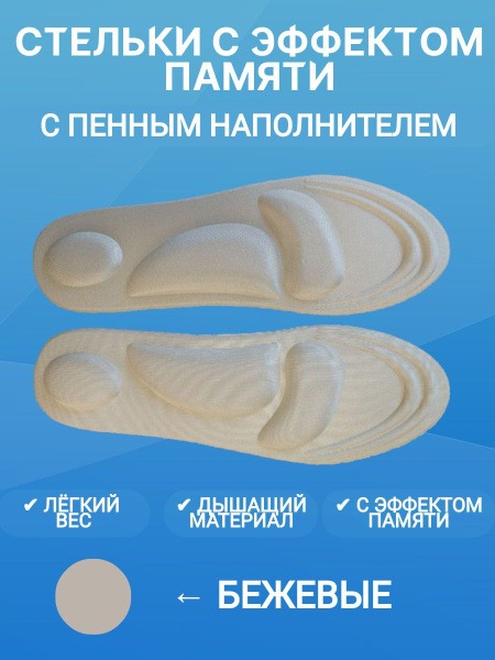 Comfortable Orthotic Insoles for Flat Feet: Arch Support, Shock Absorption, Memory Foam