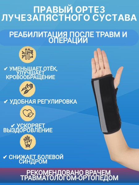 Wrist Brace for Right Hand