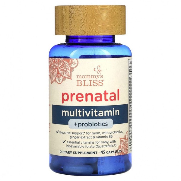 Mommy's Bliss Prenatal Vitamins with Probiotics (45 Capsules)
