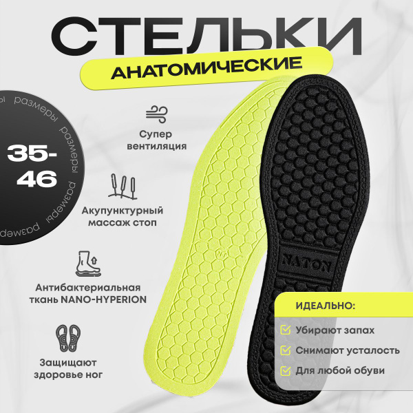 ECO STEP Shoe Insoles (2 Pair)