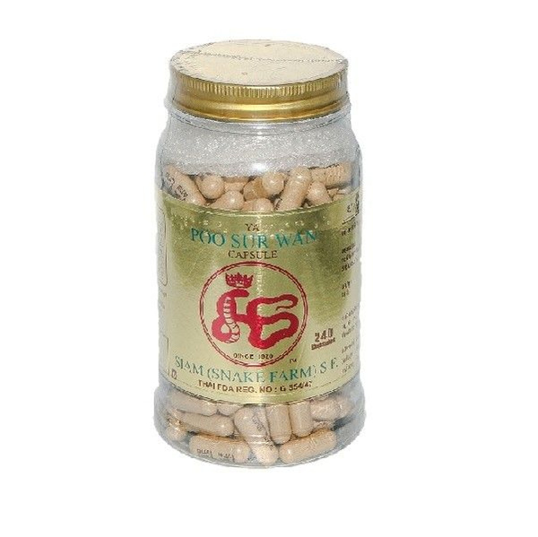 Siam Snake Farm Ya Poo Sur Wan Capsules: Kidney & Urinary Tract Support (240 Capsules)