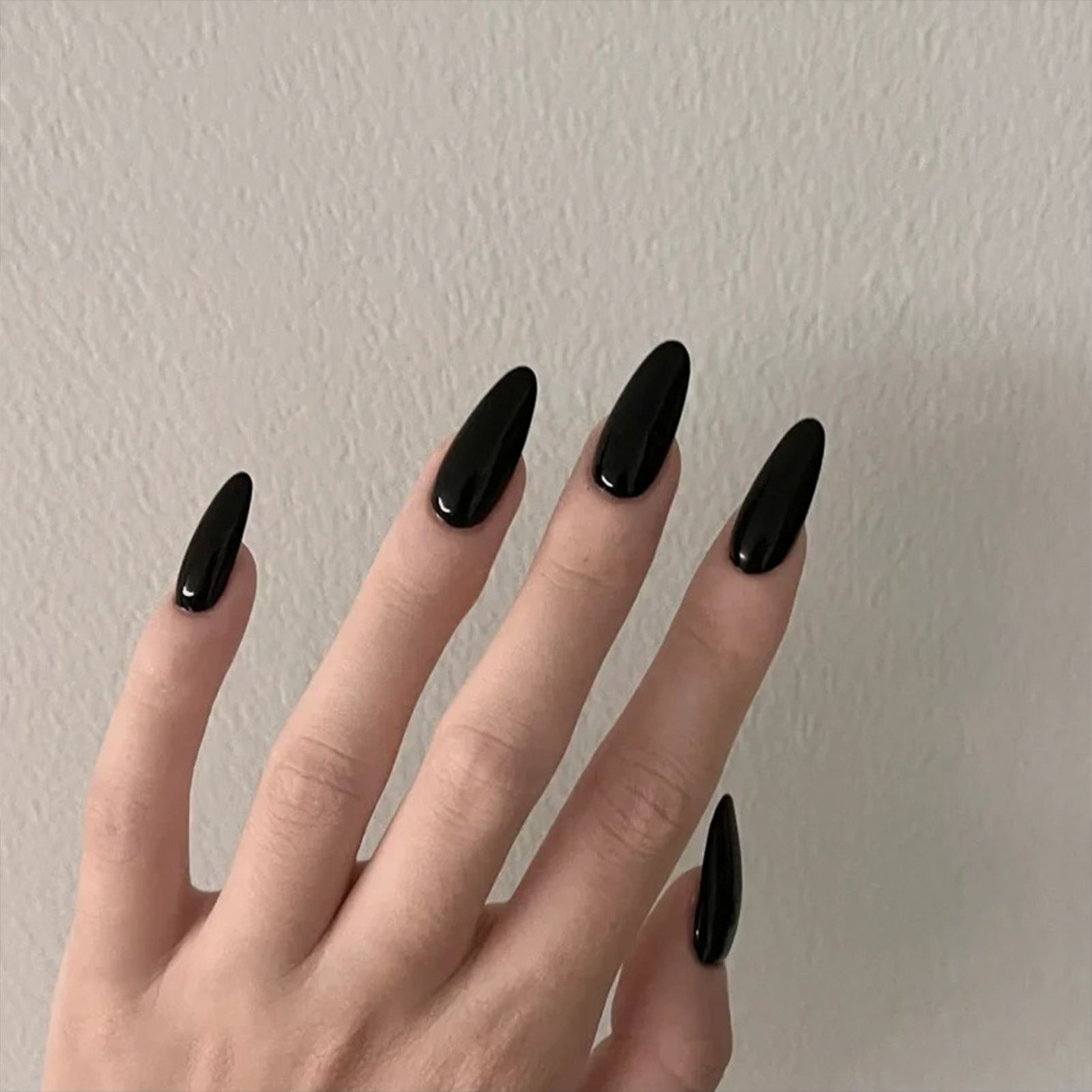 Beautiful Life Matte Black False Nails, Sharp Tips, 1 Pack