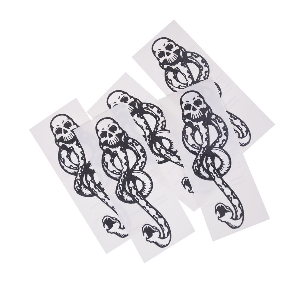 Death Eaters Temporary Tattoo Stickers Black Pack of 5