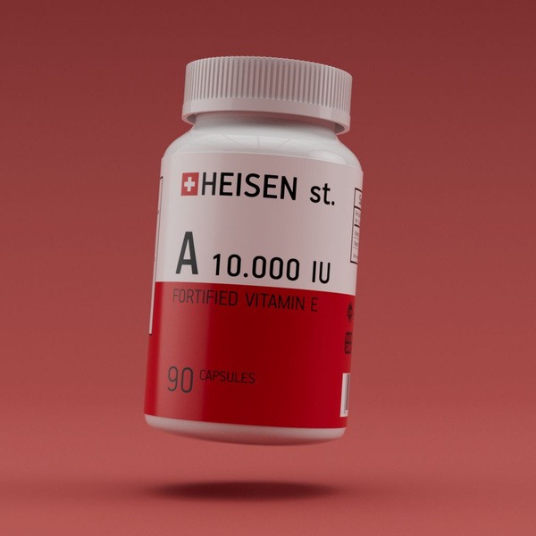 High-Potency Vitamin A 10,000 IU with Vitamin E - Heisen