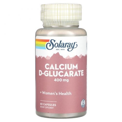Solaray Calcium D-Glucarate Supplement - 400mg, 60 Capsules