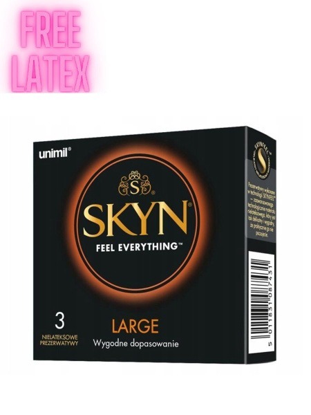 SKYN Large Condoms: Enhanced Pleasure, Increased Comfort (3-Pack)